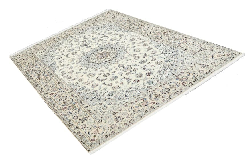 Nain Persian Rug 298 × 200 cm, Wool & Silk, hand-knotted