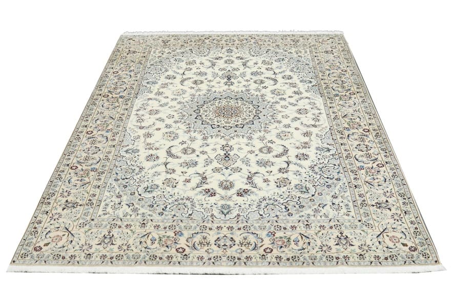 Nain Persian Rug 298 × 200 cm, Wool & Silk, hand-knotted