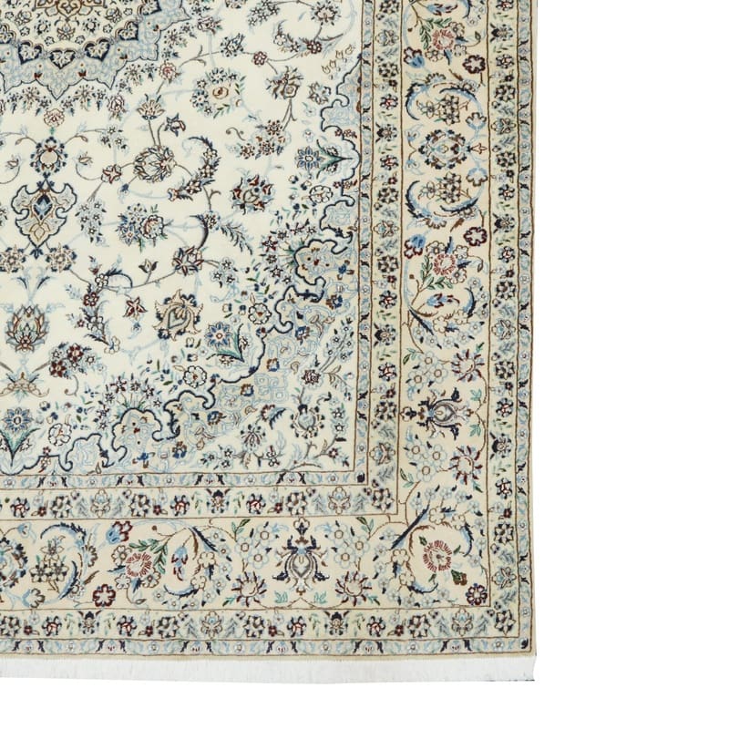 Nain Persian Rug 298 × 200 cm, Wool & Silk, hand-knotted