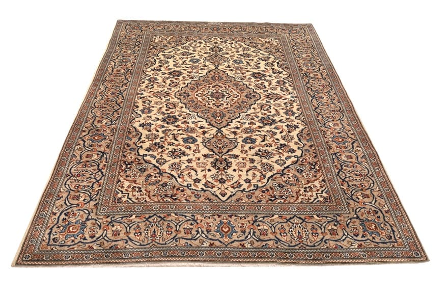 Kashan Persian Rug — hand-knotted, 295 × 196 cm, Wool