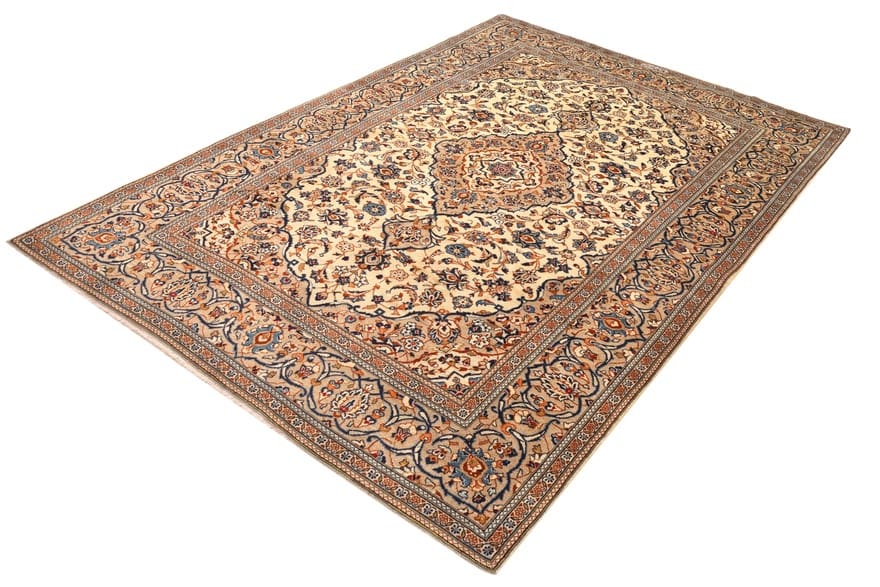 Kashan Persian Rug — hand-knotted, 295 × 196 cm, Wool
