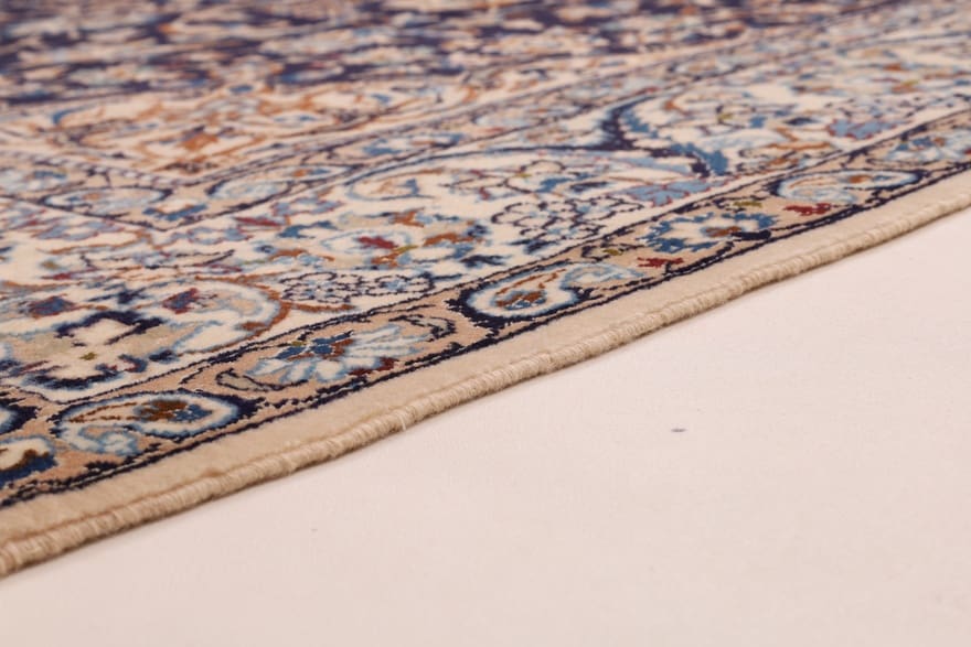 Nain Persian Rug 300 × 208 cm, Wool & Silk, hand-knotted