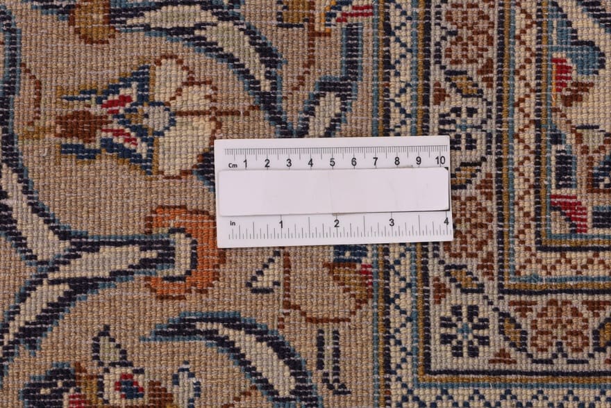 Kashan Persian Rug — hand-knotted, 295 × 196 cm, Wool