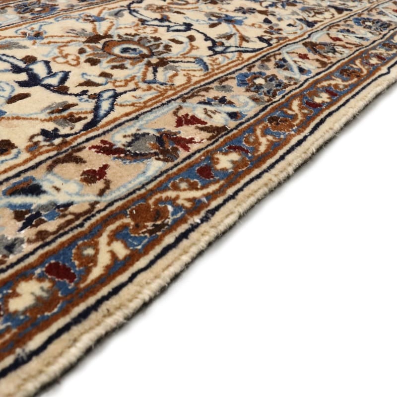 Hand-Knotted Wool & Silk Nain Persian Rug, 310 × 215 cm