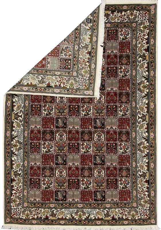 Moud Persian Rug — hand-knotted, 285 × 199 cm, Wool & Silk
