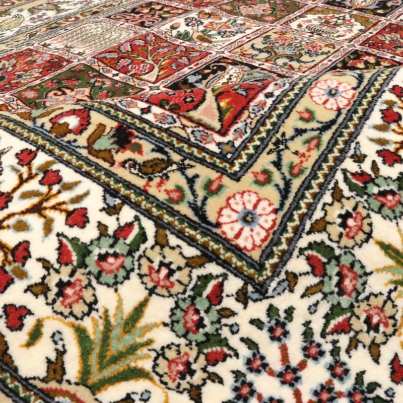 Moud Persian Rug — hand-knotted, 285 × 199 cm, Wool & Silk