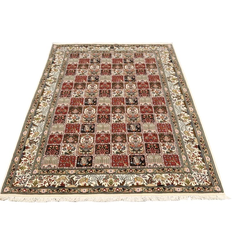 Moud Persian Rug — hand-knotted, 285 × 199 cm, Wool & Silk