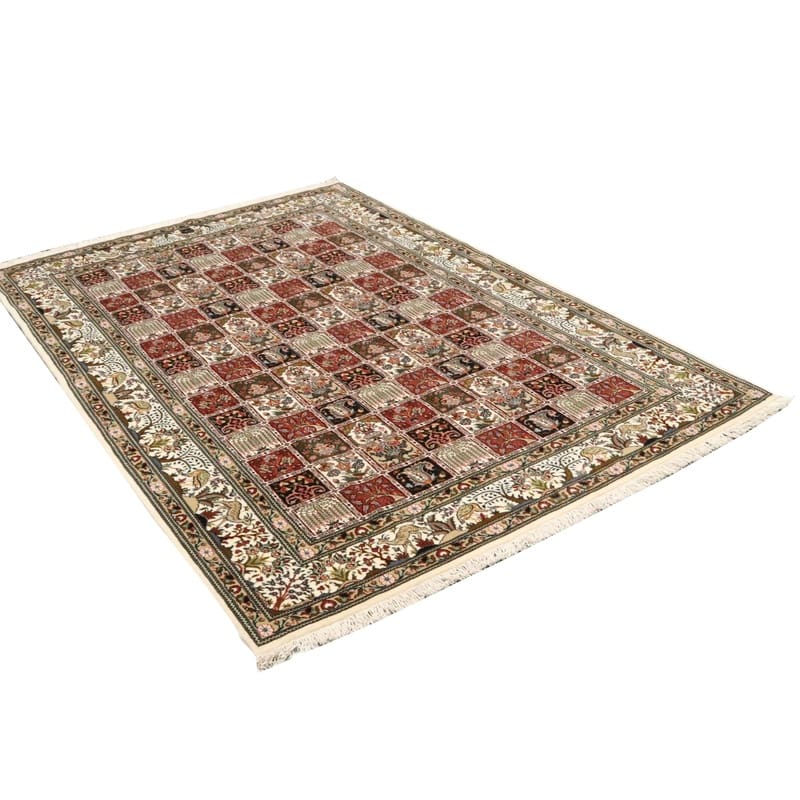 Moud Persian Rug — hand-knotted, 285 × 199 cm, Wool & Silk