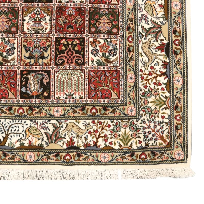 Moud Persian Rug — hand-knotted, 285 × 199 cm, Wool & Silk