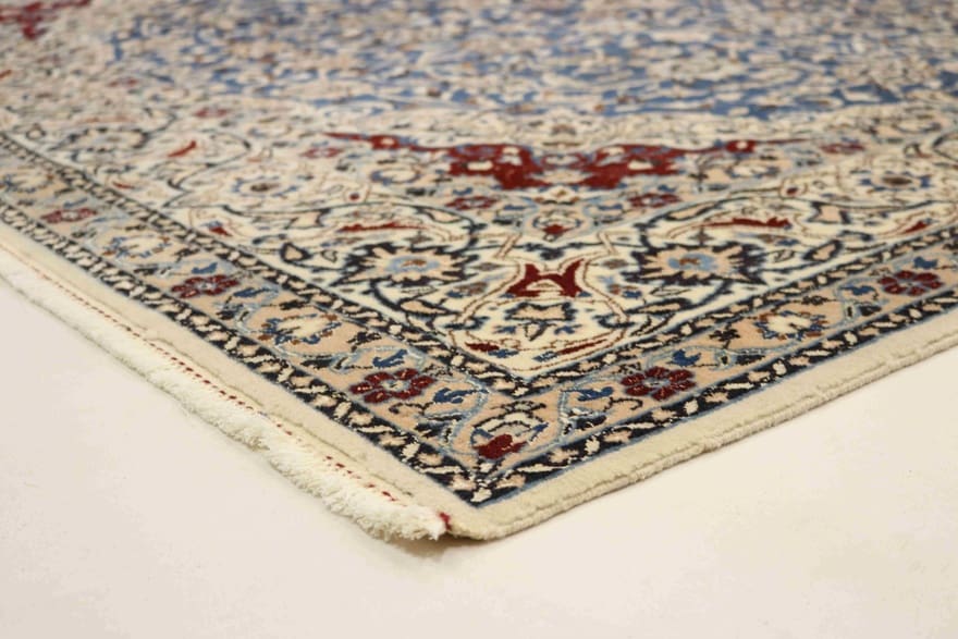Nain Persian Rug — hand-knotted, 325 × 205 cm, Wool & Silk