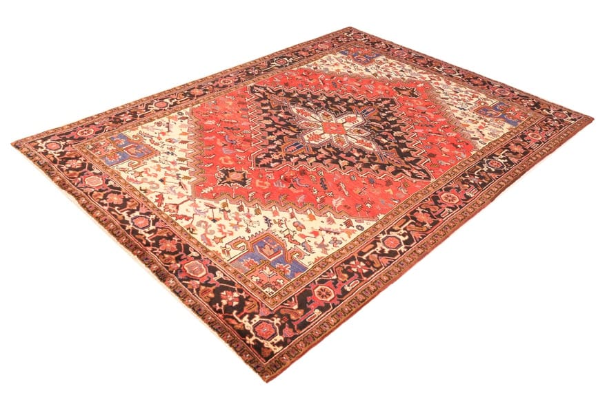 handgeknupfter-orientteppich-295x209-cm-heriz-muster-aus-wolle-2 Heriz Persian Rug 293 × 208 cm, Wool, hand-knotted