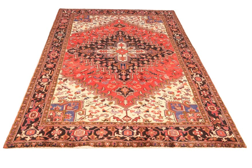 handgeknupfter-orientteppich-295x209-cm-heriz-muster-aus-wolle-3 Heriz Persian Rug 293 × 208 cm, Wool, hand-knotted