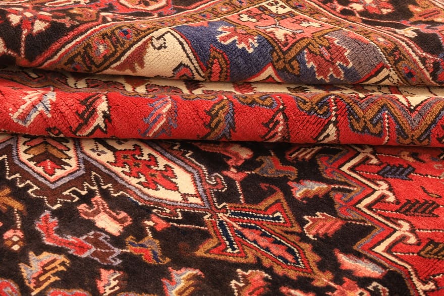 handgeknupfter-orientteppich-295x209-cm-heriz-muster-aus-wolle-5 Heriz Persian Rug 293 × 208 cm, Wool, hand-knotted