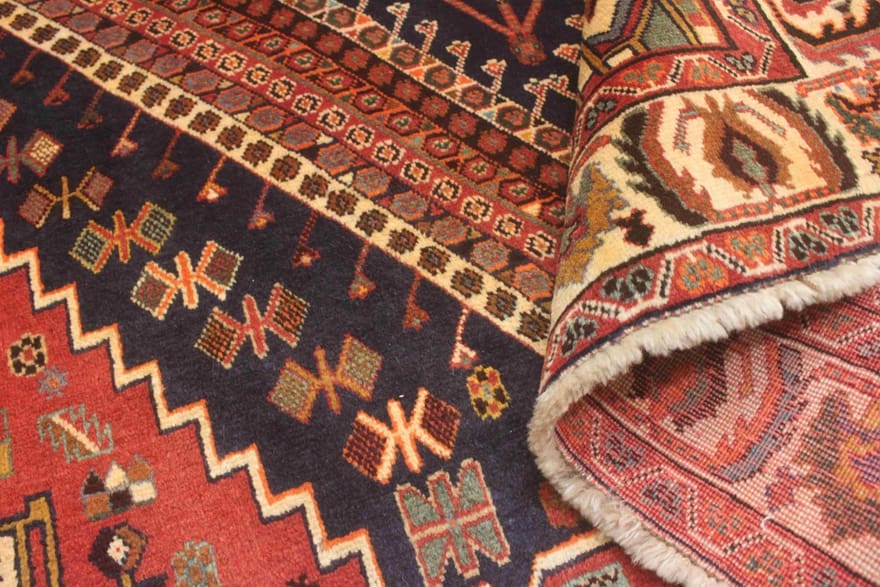 Qashqai Persian Rug — hand-knotted, 302 × 179 cm