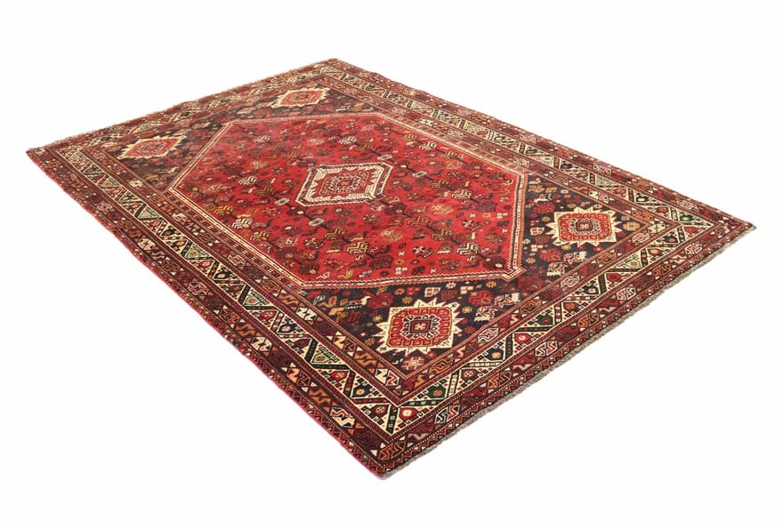 Qashqai Persian Rug — hand-knotted, 296 × 207 cm