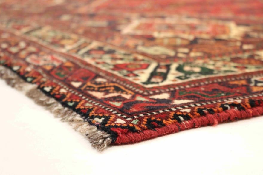 Qashqai Persian Rug — hand-knotted, 296 × 207 cm