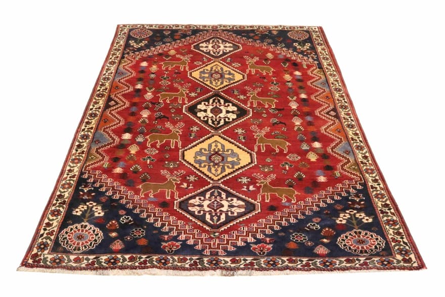 Qashqai Persian Rug — hand-knotted, 287 × 175 cm, Wool