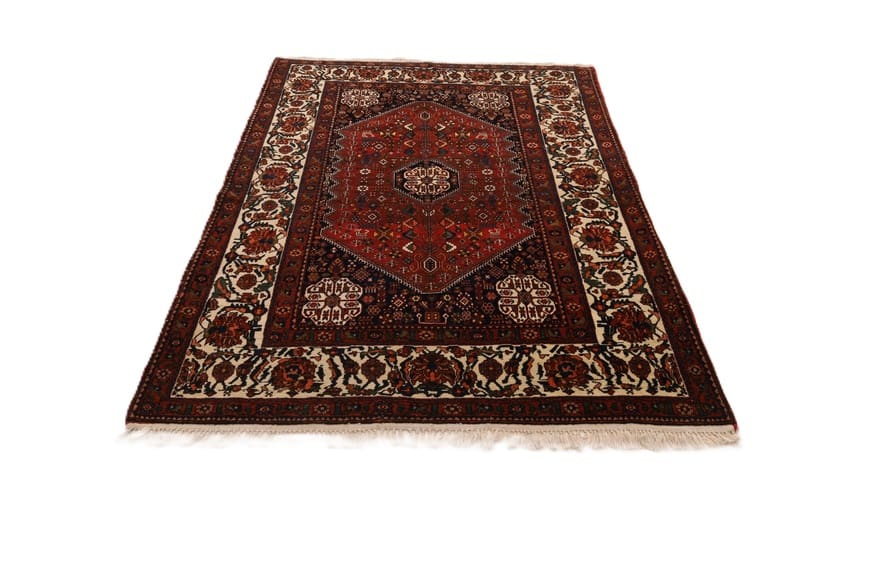 Antique Wool & Silk Persian Rug, 220 × 160 cm