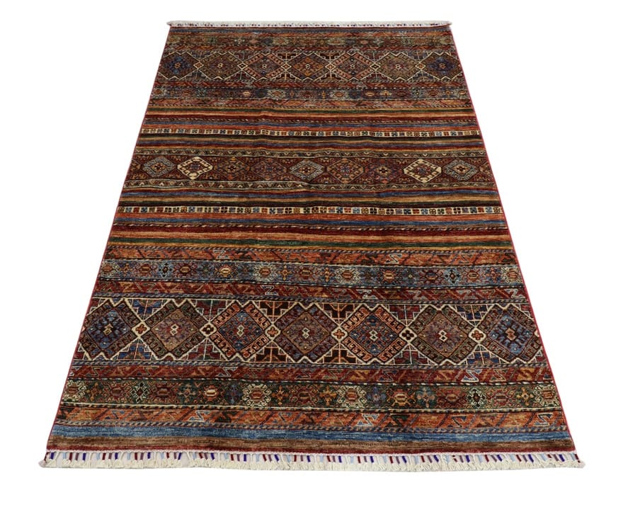 Hand-Knotted Wool Ziegler Pakistani Rug, 217 × 150 cm