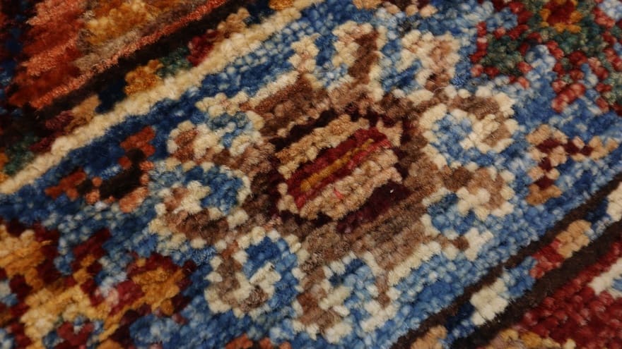Hand-Knotted Wool Ziegler Pakistani Rug, 217 × 150 cm
