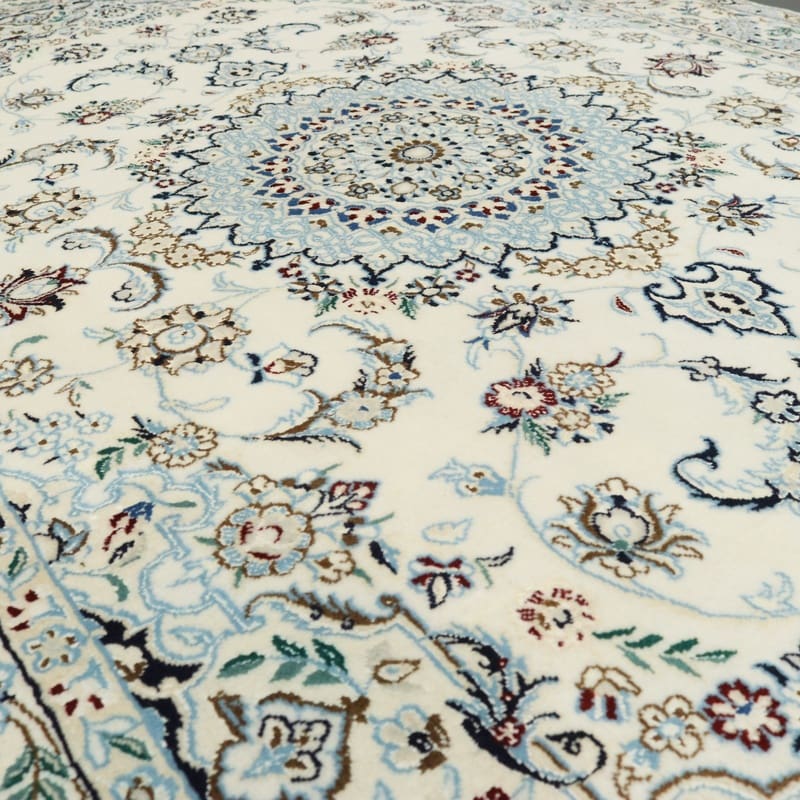 Nain Persian Rug — hand-knotted, 244 × 156 cm, Wool & Silk