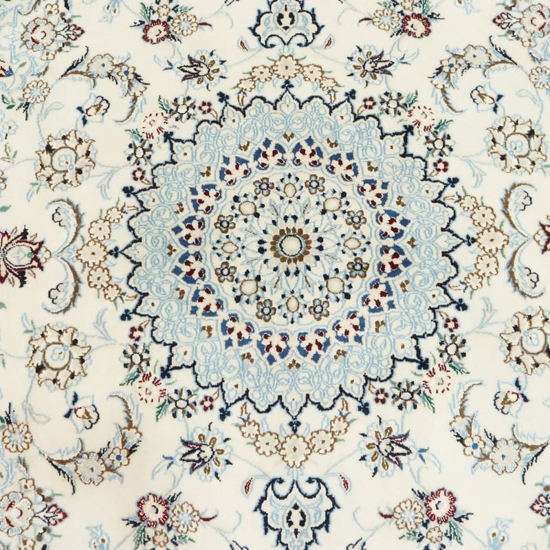 Nain Persian Rug — hand-knotted, 244 × 156 cm, Wool & Silk
