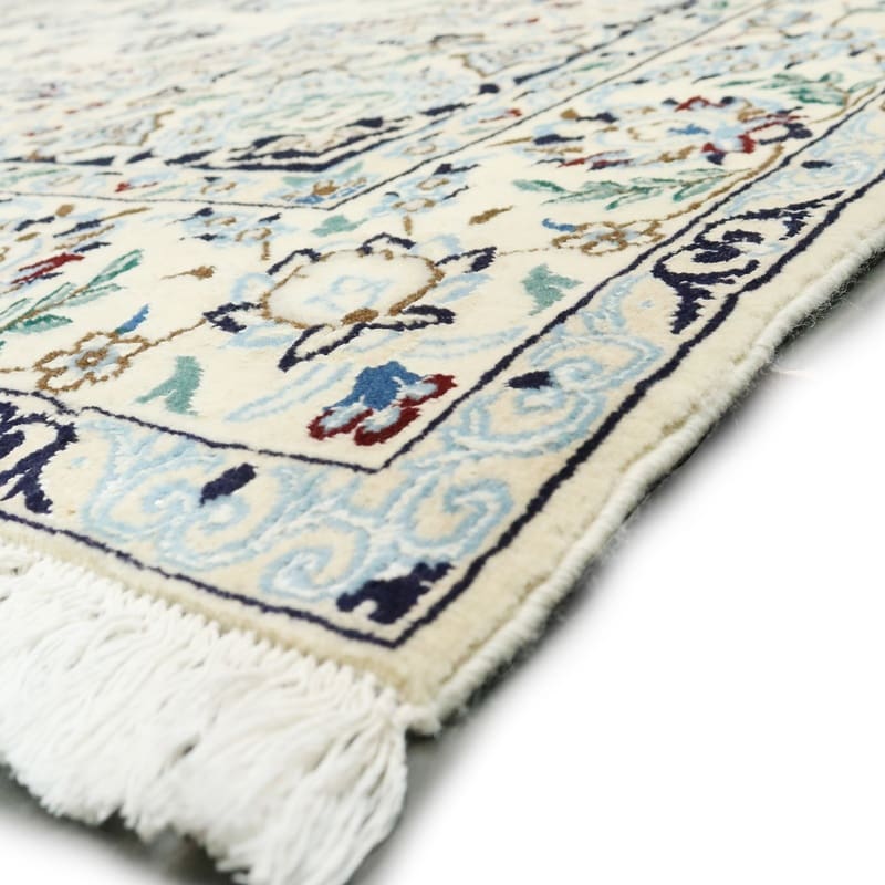 Nain Persian Rug — hand-knotted, 244 × 156 cm, Wool & Silk