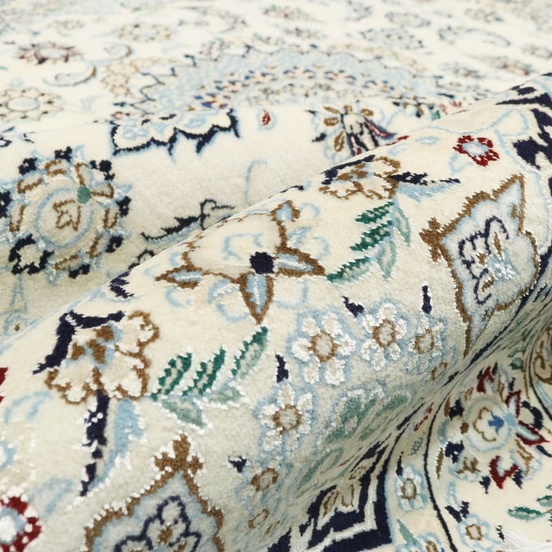 Nain Persian Rug — hand-knotted, 244 × 156 cm, Wool & Silk