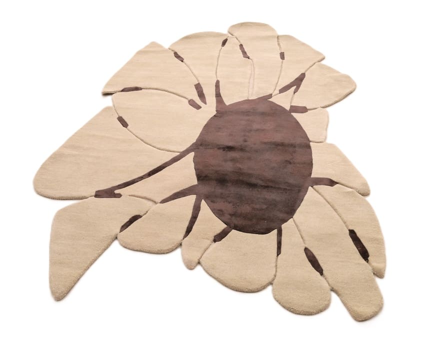 exklusiver-orientteppich-232x161-cm-floral-in-beige-braun-handgeknupft-2 Indian Rug — hand-knotted, 230 × 160 cm, Wool