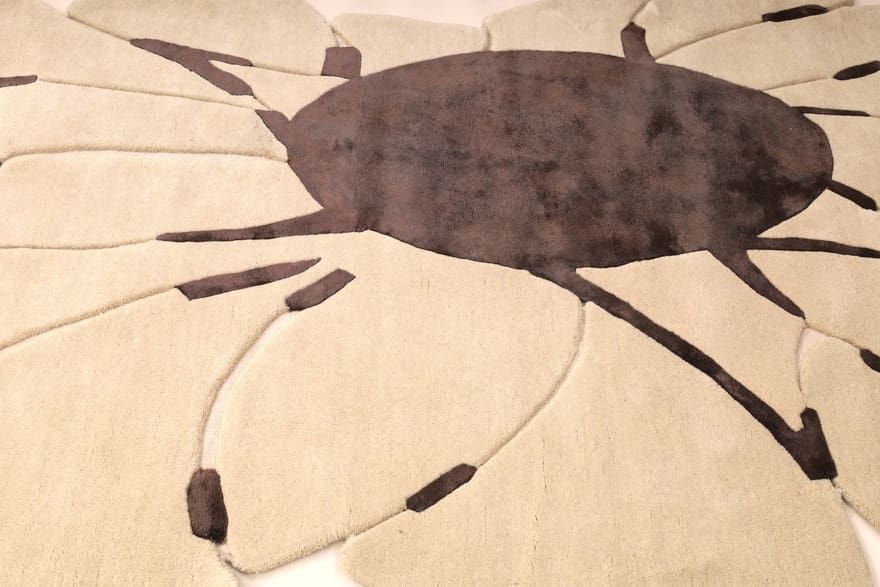 exklusiver-orientteppich-232x161-cm-floral-in-beige-braun-handgeknupft-3 Indian Rug — hand-knotted, 230 × 160 cm, Wool