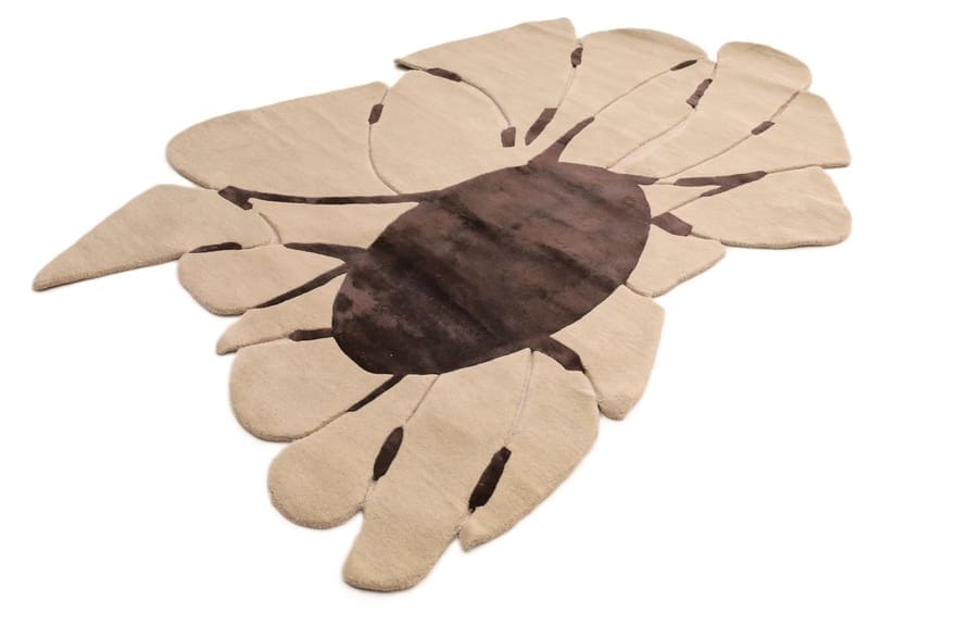 exklusiver-orientteppich-232x161-cm-floral-in-beige-braun-handgeknupft-4 Indian Rug — hand-knotted, 230 × 160 cm, Wool