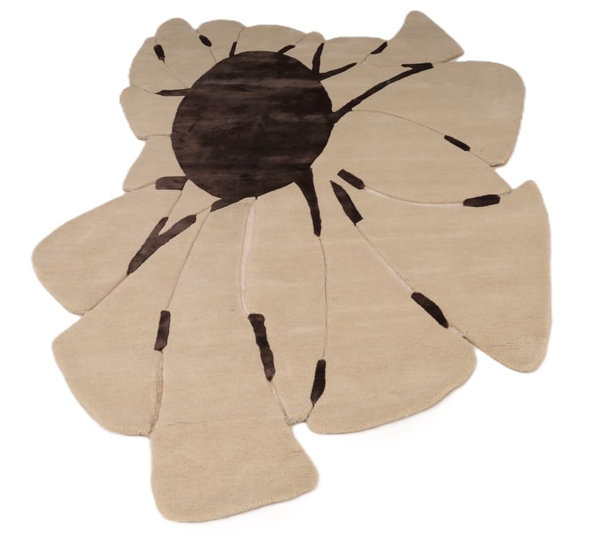exklusiver-orientteppich-232x161-cm-floral-in-beige-braun-handgeknupft-9 Indian Rug — hand-knotted, 230 × 160 cm, Wool