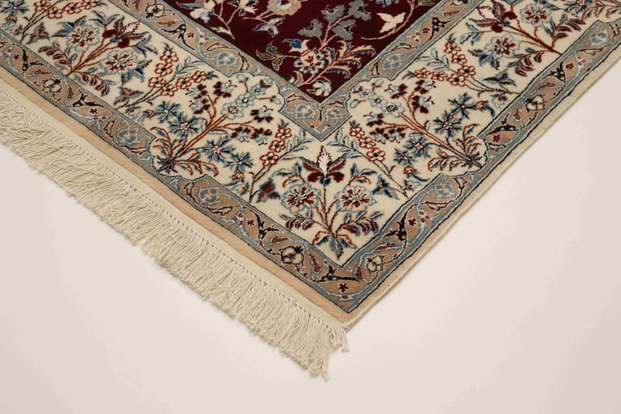 Nain Persian Rug — hand-knotted, 236 × 145 cm, Wool & Silk
