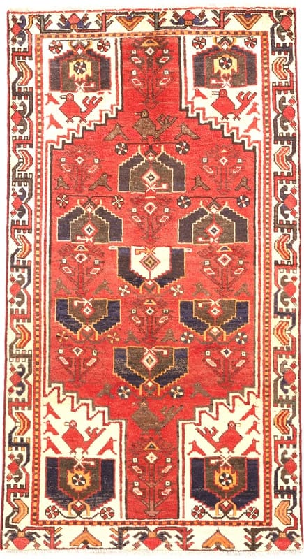 Shiraz Persian Rug 220 × 120 cm, hand-knotted