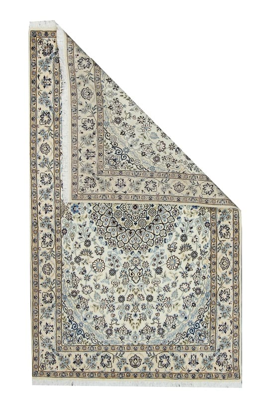 Nain Persian Rug 211 × 128 cm, Wool & Silk, hand-knotted