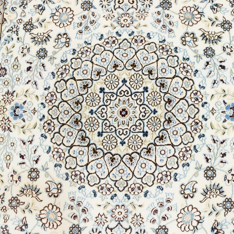 Nain Persian Rug 211 × 128 cm, Wool & Silk, hand-knotted