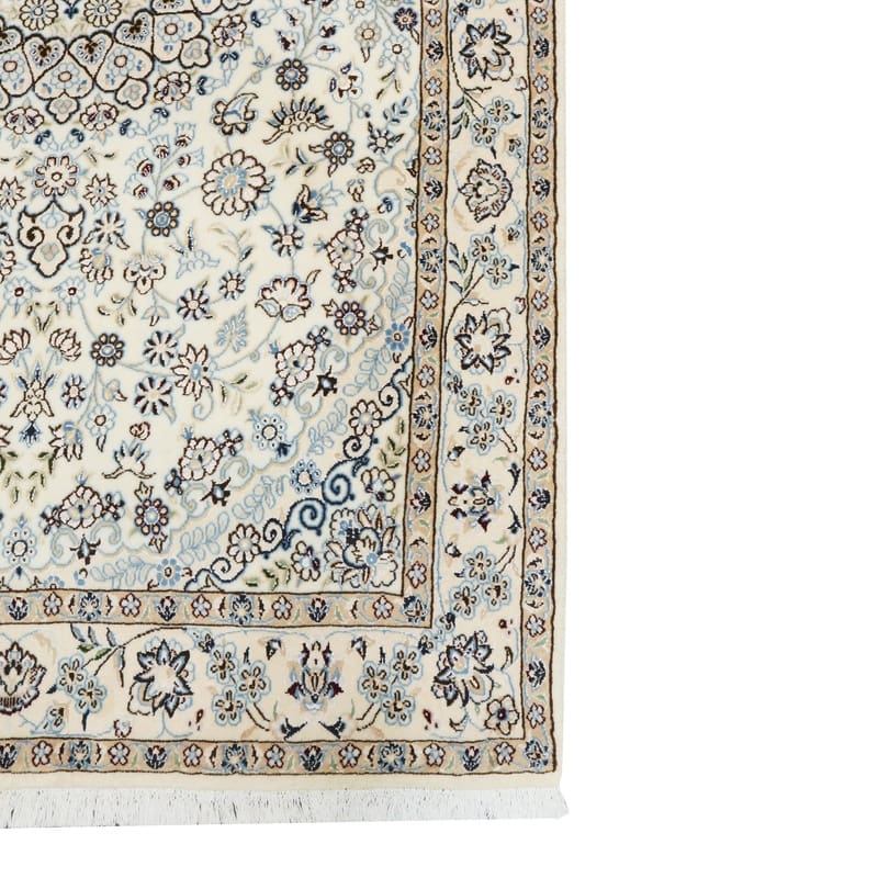 Nain Persian Rug 211 × 128 cm, Wool & Silk, hand-knotted