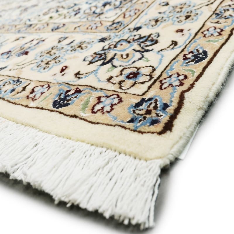 Nain Persian Rug 211 × 128 cm, Wool & Silk, hand-knotted