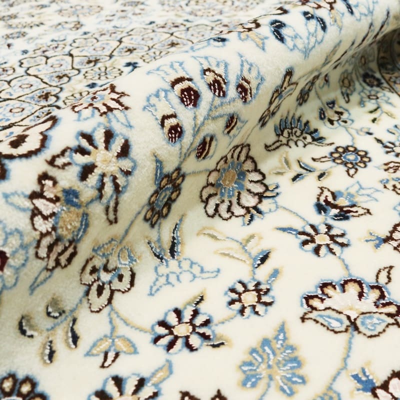 Nain Persian Rug 211 × 128 cm, Wool & Silk, hand-knotted