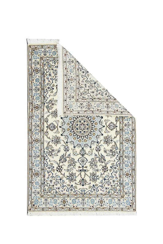 Nain Persian Rug — hand-knotted, 207 × 129 cm, Wool & Silk