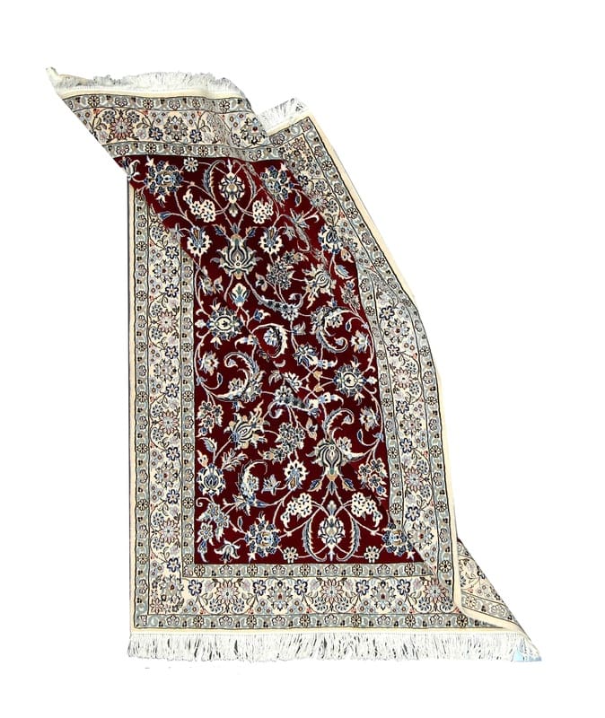 Nain Persian Rug 203 × 135 cm, Wool & Silk, hand-knotted