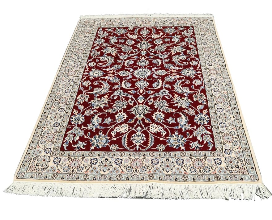 Nain Persian Rug 203 × 135 cm, Wool & Silk, hand-knotted