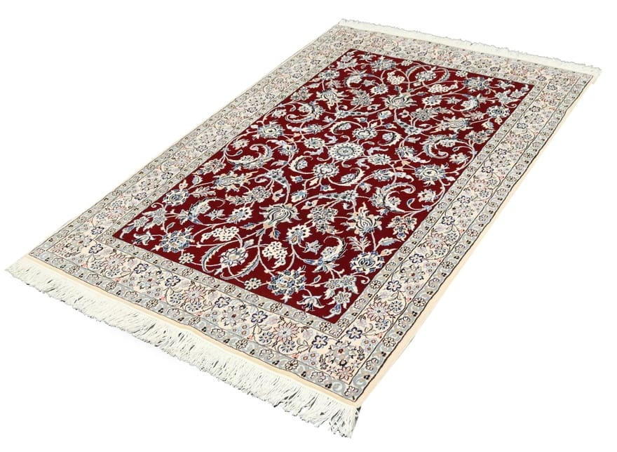Nain Persian Rug 203 × 135 cm, Wool & Silk, hand-knotted