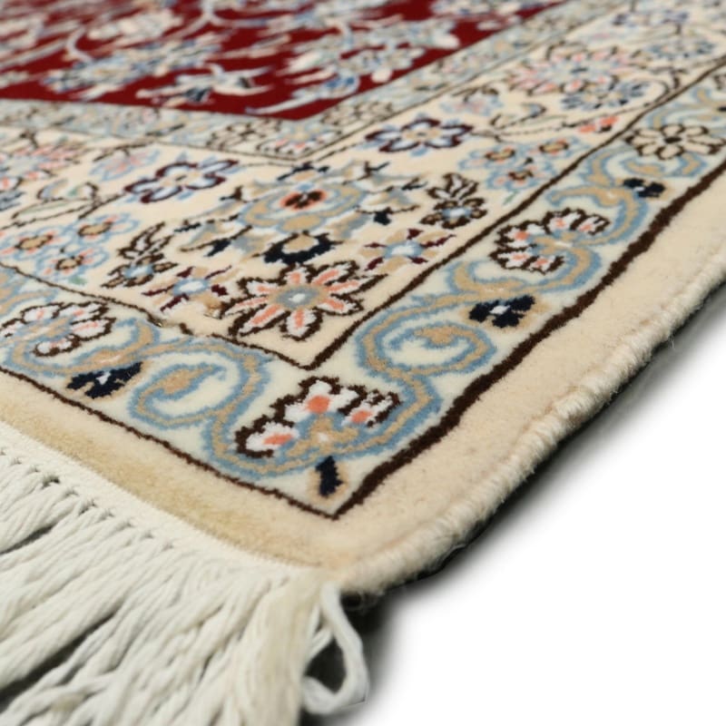 Nain Persian Rug 203 × 135 cm, Wool & Silk, hand-knotted