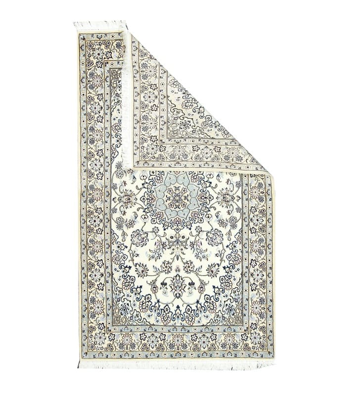 Nain Persian Rug 214 × 128 cm, Wool & Silk, hand-knotted