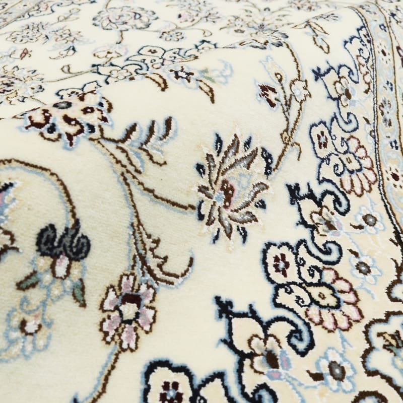 Nain Persian Rug 214 × 128 cm, Wool & Silk, hand-knotted