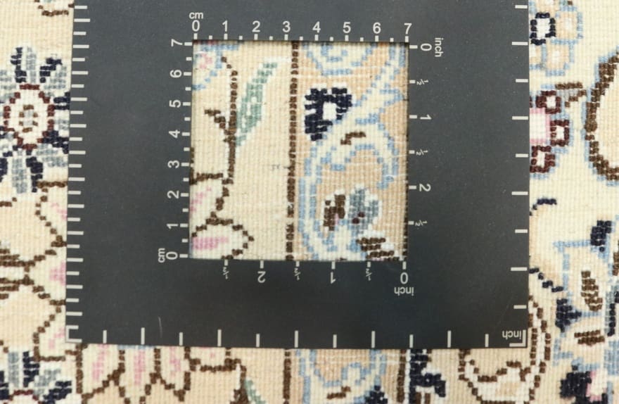 Nain Persian Rug 214 × 128 cm, Wool & Silk, hand-knotted