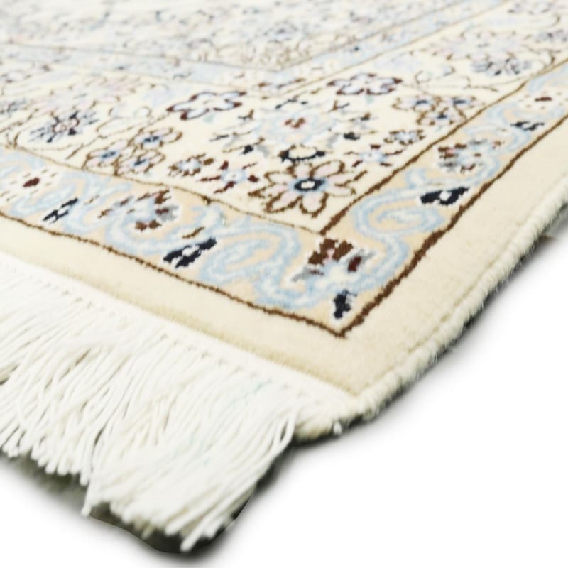 Nain Persian Rug 214 × 128 cm, Wool & Silk, hand-knotted