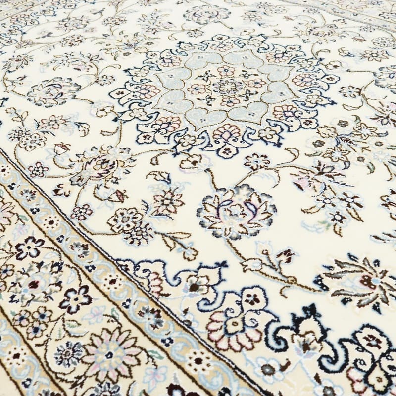 Nain Persian Rug 214 × 128 cm, Wool & Silk, hand-knotted