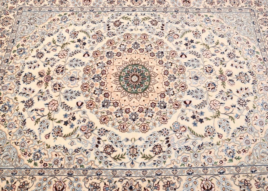 nain-6-la-teppich-182x131-cm-handgeknupft-creme-pastellfarben-orientteppich-7 Antique Nain Persian Rug — 180 × 130 cm, Wool
